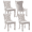 Beige(Chrome Plating Legs), variant on LegaHome Dining Room Chairs Set of 4, Modern Upholstered Velvet Dining Chair with Nailhead Trim&Solid Wood Legs, Tufted Button Padded Accent Chairs Set for Kitchen Dining Room Living Room, Gray