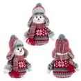 thumbnail image 4 of UYUH Christmas Plush Snowman Doll with Hat Holiday Tabletop Decor, Festive Display Ornament for Mantel, Ideal Christmas Gift, 4 of 9