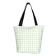 thumbnail image 1 of Balery Pistachio Green Checkboard Bolsa de Hombro con Diseño, Bolsa Grande y Duradera, Bolsa Versátil para Compras, 1 of 6