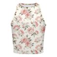 thumbnail image 4 of QASIEATN Women Tank Top Sleeveless Slim Fit Vest Crop Tops Teen Girl Retro Streetwear Fashion Camisole for Women, 4 of 5