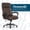 Dark Brown, variant on Thomasville Lansing Big & Tall Office Chair with Adjustable Ergonomic Lumbar Support, Tan