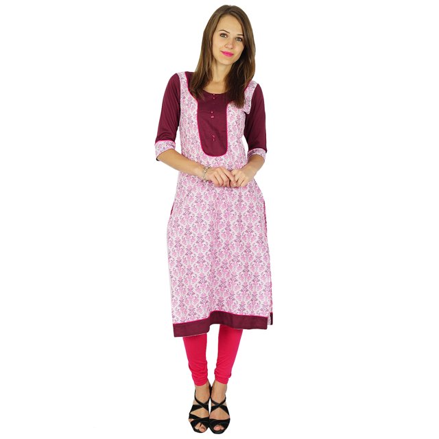 Phagun Kurti Ethnique Indienne en Coton, Kurta Bollywood de Designer, Tunique Robe pour Femme
