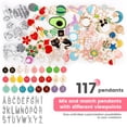 thumbnail image 4 of Wekvgz 314pcs Boxed Jewelry and Keychain Making Kit DIY Crafting Charms Bracelet Making Kits Cute Jewelry Beading Including Hooks Lobster Clasps Key Rings and Jump Rings for Craft Supplies, 4 of 11