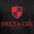thumbnail image 3 of CafePress - Delta Chi Vertical Red Logo T Shirt - Women's V-Neck Dark T-Shirt, 3 of 4