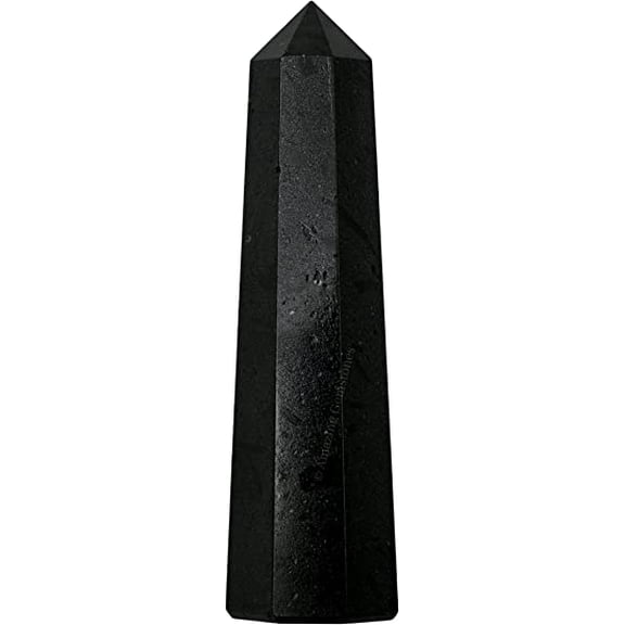 Black Tourmaline Crystal Tower Obelisk Point (2" to 3" INCH)