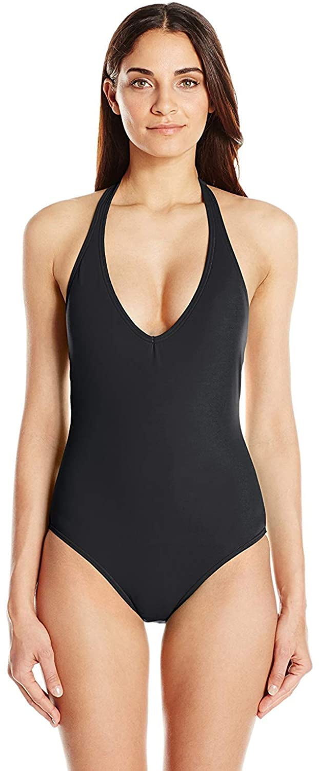 low v one piece swimsuits