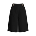 thumbnail image 5 of RongHuan Shorts for Women High Waisted Wide Leg Summer Casual Beach Vacation Bermuda Short Pants with Pockets, 5 of 5