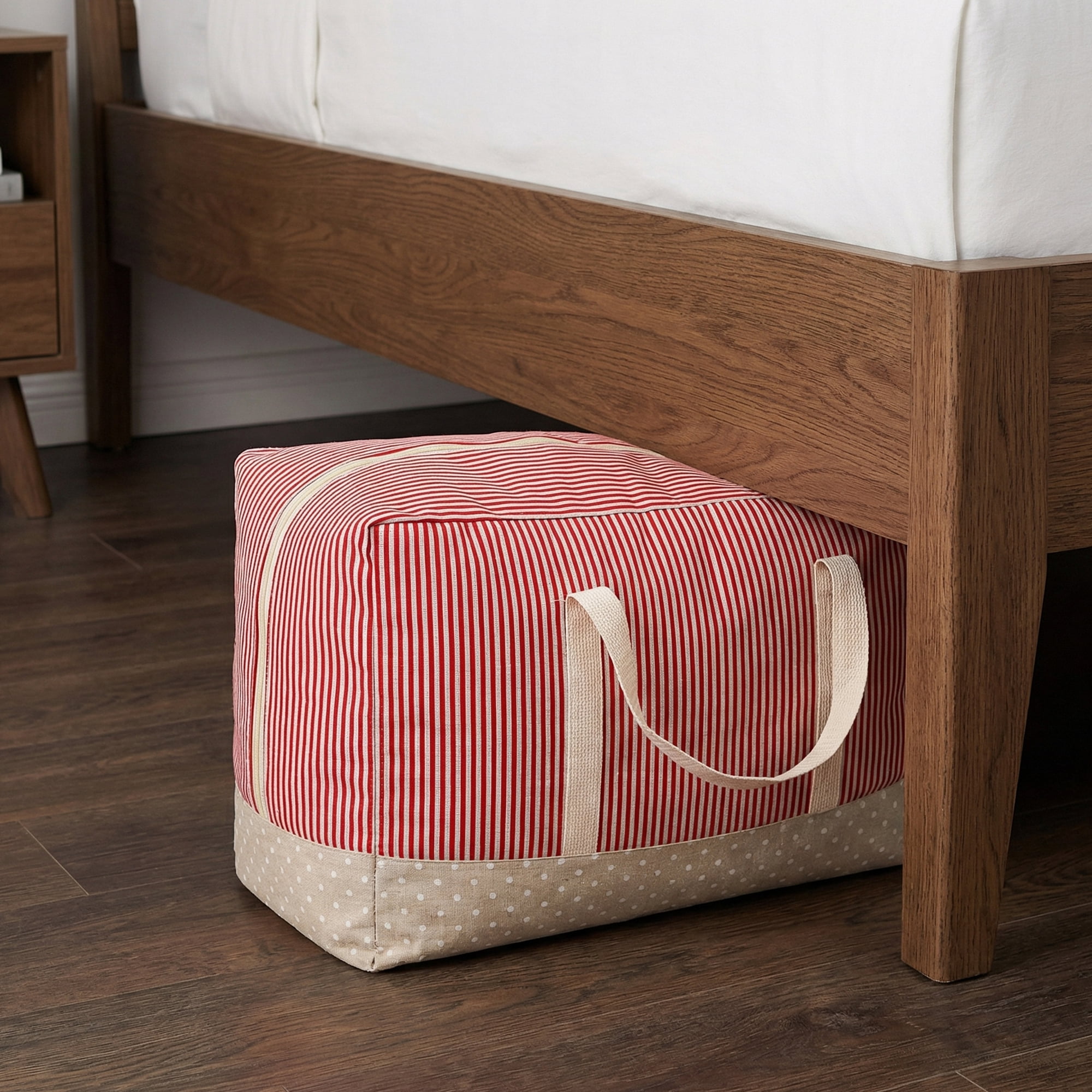 Unique Bargains Clothes Storage Bag for Closet Organizer Red 16.9"x13.8"x7.9"