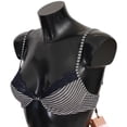thumbnail image 2 of Ermanno Scervino Blue Stripes Lace Reggiseno Bra Underwear, 2 of 4