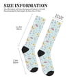 thumbnail image 2 of Lsque Space With Dino Astronauts Pattern Sport Compression Socks for Men & Women 15-20 mmHg Knee High Nurse Pregnant Running Medical and Travel Athletic, 2 of 6