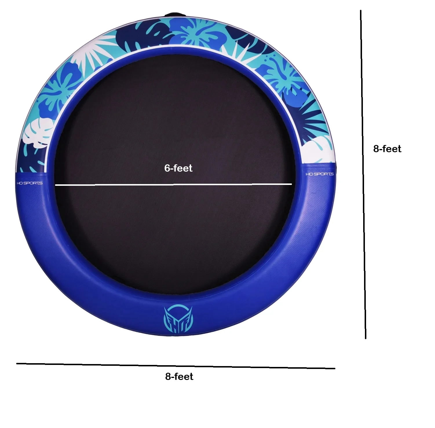 HO Sports Mini Oasis 8-Foot Inflatable Water Ring Float