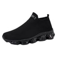 thumbnail image 5 of Rokment Women's Men's Cross Training Runnning Shoes Unisex Comfortable Memory Foam Cushioned Slip on Socks Fitness Workout Jogging Trainners Walking Tennis Sneakers Black Size 6.5, 5 of 6