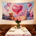 thumbnail image 6 of Valentine Tapestry Under $5! Yannianjz Valentine's Day Wall Decor Tapestry, Oversized Polyester Wall Hanging for Living Room Bedroom, Festival Home Tapestry for Party, Room Decoration for Valentine's, 6 of 6