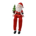 thumbnail image 3 of Figura de Papá Noel sentado de resina con árbol de Navidad, regalo coleccionable de recuerdo Árbol de sujeción a la izquierda, 3 of 9