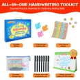 thumbnail image 2 of Magic Grooved Writing Practice for Kids Ages 3-8, Reusable Grooved Handwriting Workbooks，Large-Scale Writing Workbook, Kindergarten Workbook, 10.24 x 7.29 inches (7 Books + Pens), 2 of 7