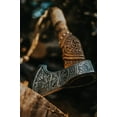 thumbnail image 4 of Custom Gift Forged Carbon Steel Axe with Rose Wood Shaft, Camping Axe (AX-7000), 4 of 9