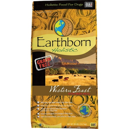 UPC: 0034846719420 | Earthborn Holistic Grain-Free Western Feast Adult Dry Dog Food 28 lb
