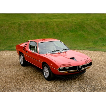 1975 Alfa Romeo Montreal coupe 26 litre V8 engine producing 200 bhp and a top speed of 137mph Country of origin Italy Canvas Art - Panoramic Images (18 x 24)