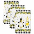 thumbnail image 2 of Lemon Gnomes Kitchen Towels Set of 3, Farmhouse Botanical Fruits Black Plaid Absorbent Dish Towels for Kitchen, Microfiber Hand Towel, Quick Drying Tea Towel for Cleaning Decorative Dishcloths, 2 of 7