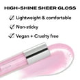 thumbnail image 3 of Hard Candy Glosstopia Lip Gloss, High-Shine, Hydrating Gloss, Hyaluronic Acid, Bubble Gum, 3 of 10