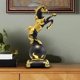 thumbnail image 4 of Figura de caballo, adorno de escritorio, colección de estatuas decorativas de resina, estatua moderna Negro, 4 of 8