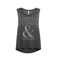 thumbnail image 1 of Thread Tank Proud Sponsor Of Coffee And Cuddles Women's Fashion Sleeveless Muscle Tank Top Charcoal Small, 1 of 4