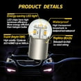 thumbnail image 3 of Ruiandsion 1156 BA15S Warm White LED Bulb 48V DC 360LM for Automotive Signal Lighting in Trucks Boats,(pack of 2), 3 of 7