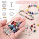 thumbnail image 2 of Uxcell 100 Pcs 6mm Cuentas de Strass para Joyería, Diseño de Bola de Disco Brillante, Cuentas de Cristal Espaciadoras para Manualidades DIY, Blanco, 2 of 6