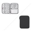thumbnail image 3 of bubm Cable de teléfono Cargador Banco de baterías Banco de energía Bolsa de almacenamiento Oranizer Bolso de viaje Gris / Negro Inevent DZ5267-04B, 3 of 3