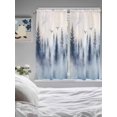 thumbnail image 3 of Bedroom Curtains 63 Inches length, Mountain Peak Window Treatment Curtain Drapes, Forest Tree Scene Watercolor Style Rod Pocket Curtain Panels for Living Room Kitchen, 42"x63", 2 Panels, 3 of 8