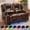 Brown, variant on Power Loveseat Recliner Sofa with Massage & Heat, LED Theater Seating with USB & Type-C Charging, Hidden Storage, 360° Tray Table & Cup Holder for RV, Home Theater, Faux Leather, Gray