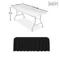 thumbnail image 3 of Mantel Bambalina Para Mesa De 2.40x0.75 Colores Negro, 3 of 5