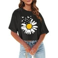 thumbnail image 4 of Otvok Fashion Women Summer Printing Round-Neck T-Shirt Short Sleeve Casual Blouse, 4 of 6