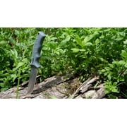 Camillus 9.5 Camp Knife, Titanium Bonded 4.75 Fixed Blade, Camping/Hunting, Gray Handle