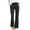 Black, variant on BLVB Flare Pants for Women Cotton Linen Casual Summer Bell Bottom Pants Loose Drawstring Elastic Waist Cropped Trouser