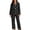Black, variant on Ltctricy Lounge Sets for Women 2 Piece Cute Pajama Sets Button Down Collared Pj Set Polka Dot Comfy Loungewear Sets(Black,Large)