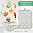 thumbnail image 6 of Yayeee Pot Holders Kitchen Heat Resistant with Pocket 7"x9.8" Cotton Oven Cooking Hot Pads, Orange Autumn Leaves, 6 of 7