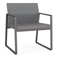 thumbnail image 1 of Fauteuil d'Invité Surdimensionné Gansett pour Réception et Attente / Acier Charbon / Gris / Gris, 1 of 5