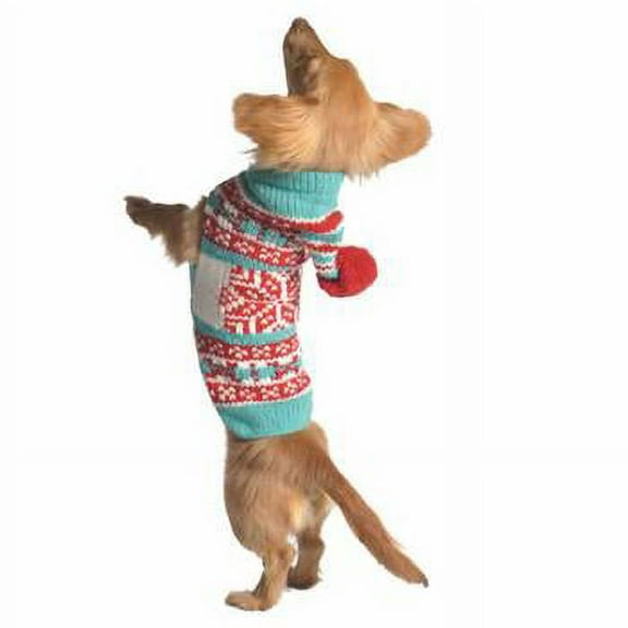 Handmade Peppermint Hoodie Wool Dog Sweater XX-Small