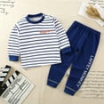 thumbnail image 6 of Cethrio Kids Boys Pajama Sets, Cotton Soft 2 Piece Fall Winter Sleepwear White Size 1-2 T, 6 of 6