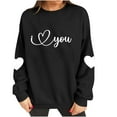 thumbnail image 5 of aidice Crewneck Sweatshirt for Women Valentine's Day Printed Long Sleeve Tops Casual Loose Fitted Pullover, 5 of 7