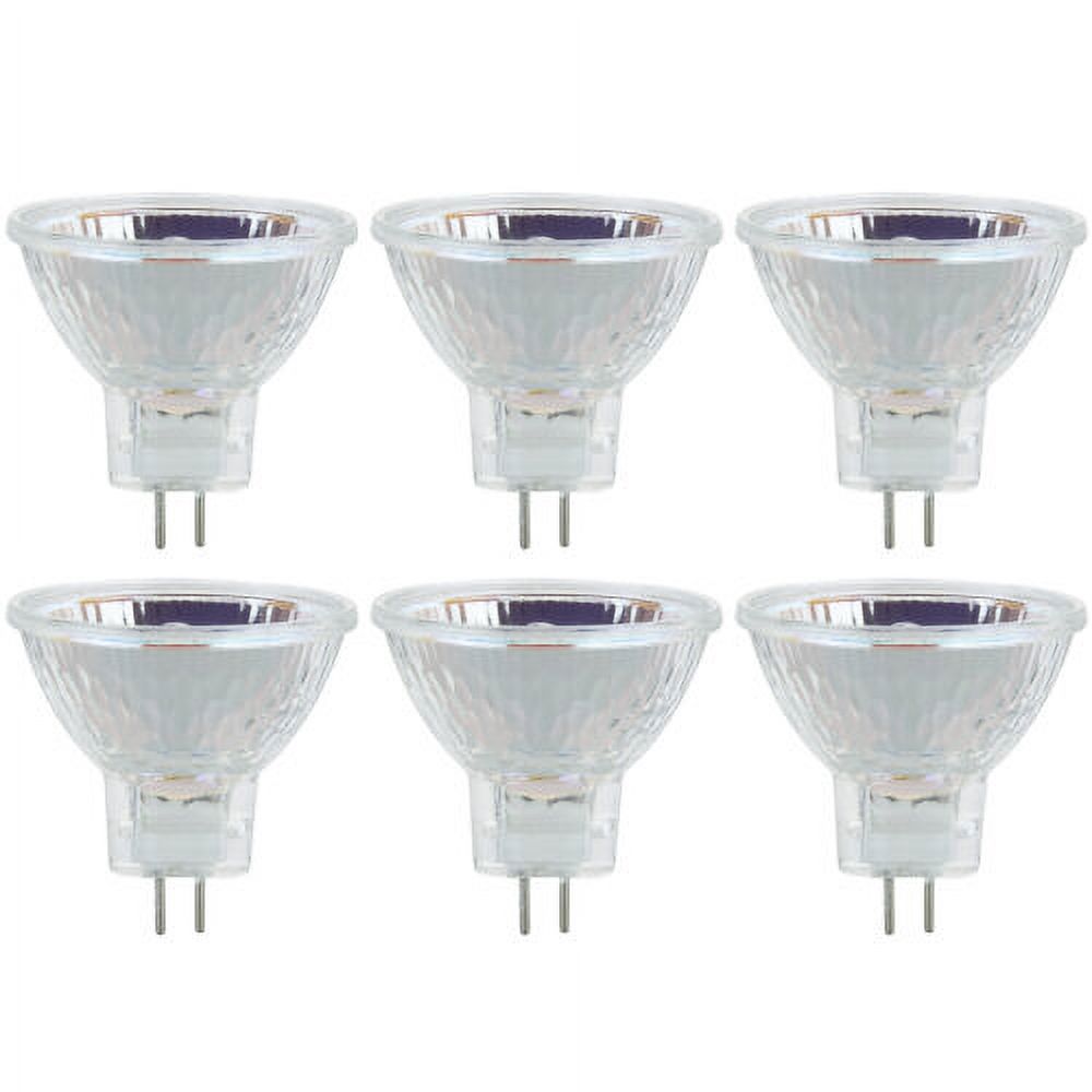 Diodesy 20MR11/FL/12VHalogen MR11 30? Narrow Flood Light Bulb, 20 Watts, 12 Volts, 2-Pin (GU4) Base, Dimmable, 100 CRI, 2,000 Hour Life Span, 6 Pack 3200K - Warm White