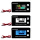 thumbnail image 3 of Indicador de capacidad de batería de litio Billuyoard Pantalla LCD Voltímetro CC 8V-100V blanco impermeable, 3 of 6