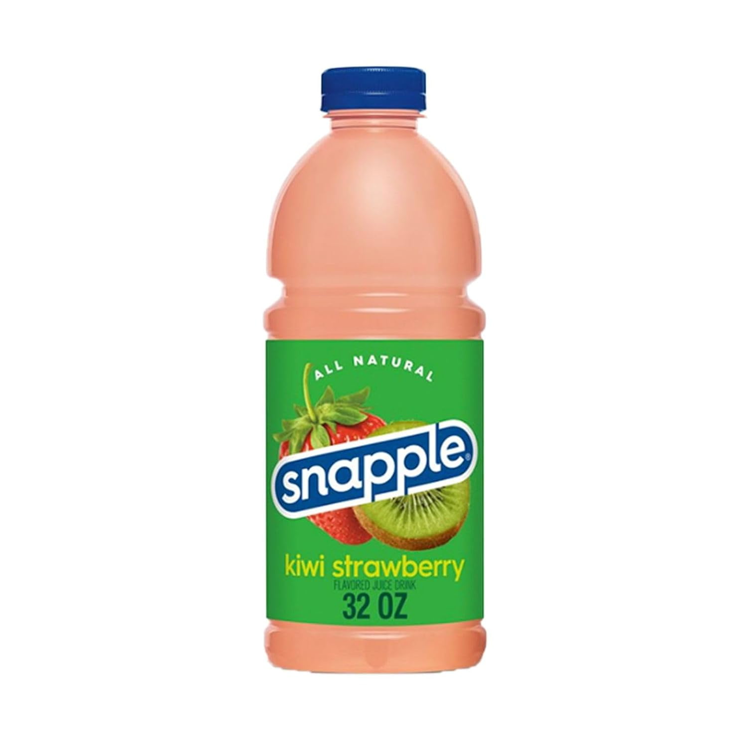 Snapple Kiwi Strawberry All Natural Fruit Juice Drink, 32 fl oz Plastic Bottles, Made with Real Fruit Flavor, 6-Pack