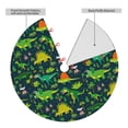 thumbnail image 6 of Cauagu 30" Christmas Tree Skirt Dinosaurs Pattern Christmas Tree Decorations Tree Mat for Xmas Decorations Occasion Holiday Home Decor -30", 6 of 7