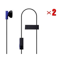 MKK 2 Pack Mono Chat Game Gaming Earbuds Earpiece earphones Headphones Headset with Mic Microphones for PS4 Playstation 4