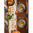 thumbnail image 2 of Pumpkin Farm Truck Table Runner 108 Inches Long Washable Burlap Linen Tabletop Collection for Dining Room Party Dinner Holidays Thanksgiving Fall Harvest Buffalo Plaids, 2 of 8