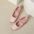 thumbnail image 3 of Ruitaoo Mary Jane Flats Shoes for Women Lightweight Soft Square Toe Slip On Work Flats Flexible for Daily Wear Pink 44, 3 of 4