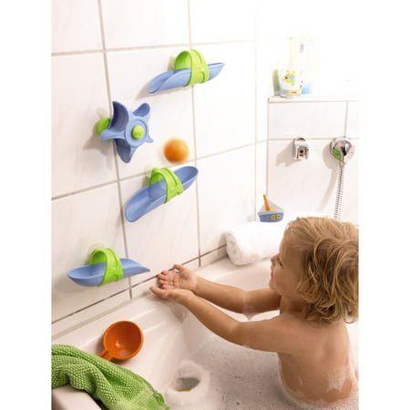 Haba Wooden Baby Toys - Haba Bathtub Ball Track Toy Set - Infant Child Tub Bathtime