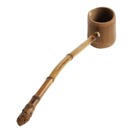 

Long-handled Bailer Carbonized Bamboo Root Spoon Water Ladle Scoop Tea Accessories for Home Tea House